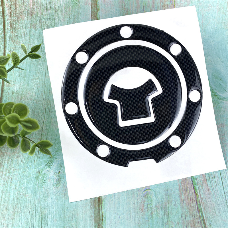 Motorcycle Fuel Tank Pad Gas Oil Cap Cover Sticker Decal Protector Carbon For Honda CBR RVF VFR CB40