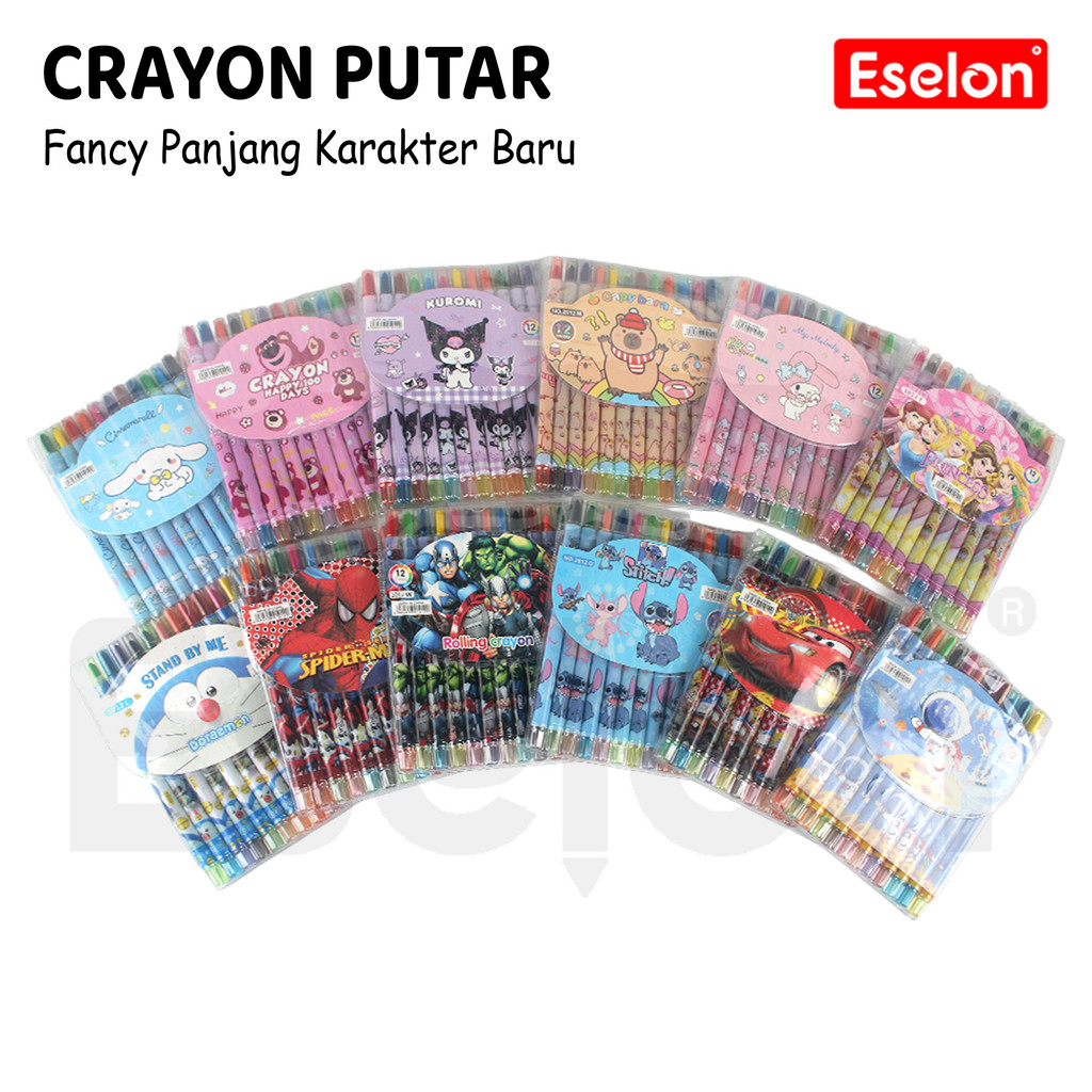 Crayon putar PANJANG / Rolling Crayon / crayon putar