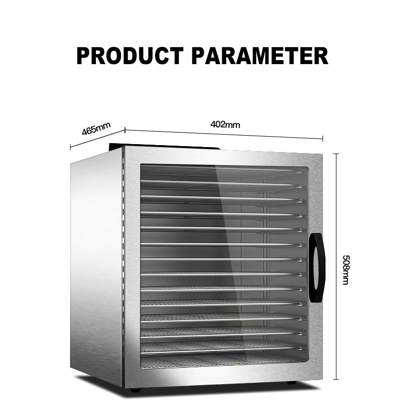 14 Layers Fruit Dryer and Vegetable Dehydrator Food Dryer Smart Dog Food Dehydrator Household Fruit 