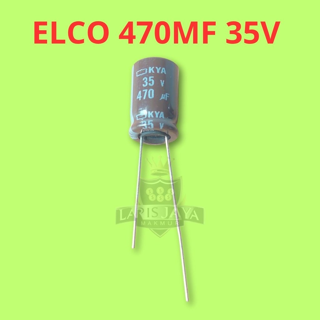 Elco 470uF 35V Low ESR - Untuk Projek Elektronik & Audio System