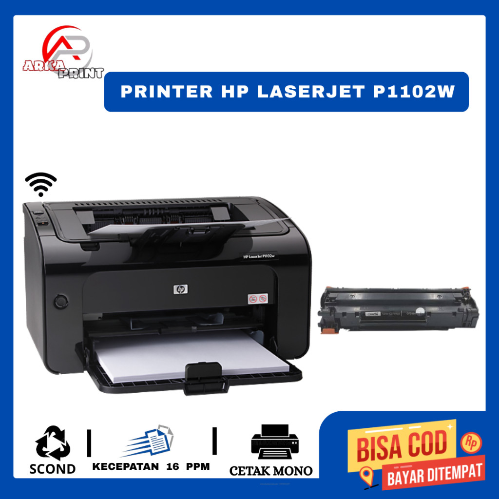 Printer HP LaserJet p1102w Siap Pakai (second) Printer Hp Laserjet P1102w