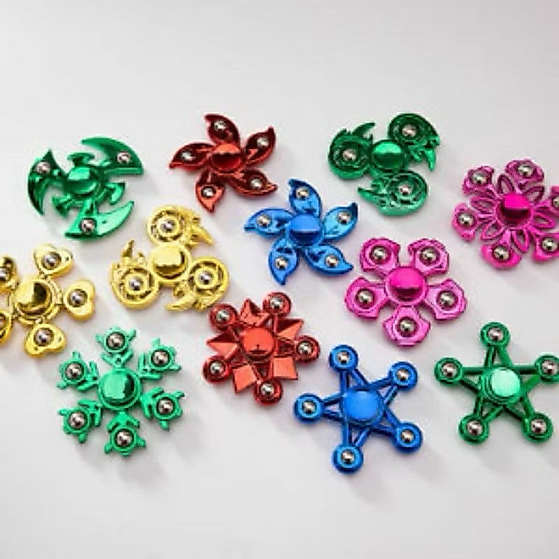 mainan Hand Spinner besi Body Chrome