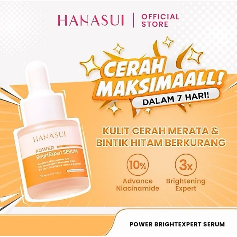 [100%ORI] [20ml] Hanasui Power Bright Expert Serum: Serum Niacinamide untuk menghilangkan Dark Spot