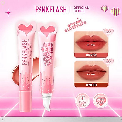 PINKFLASH Watery Glow Hydrating Creamy Lipgloss