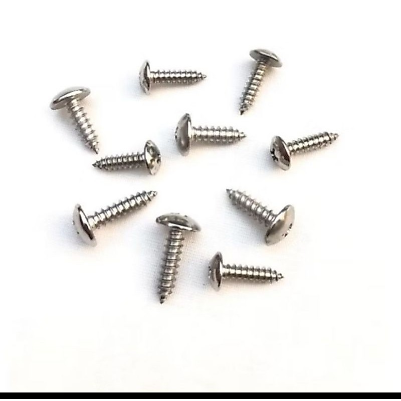 paket 50pcs sekrup ts at stainless 4x6 4x12 4x16 4x20 4x25 5x16
