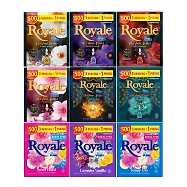 24 PCS Paket Royale Pewangi Pakaian Isi 24 Sachet All Varian