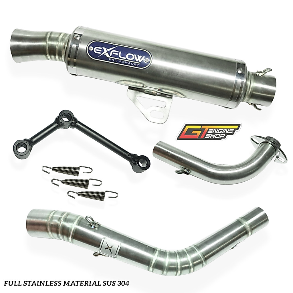 KNALPOT EXFLOW AEROX NEW 180CC-200CC UP KNALPOT AEROX NEW INLET 45 50 180CC-200CC ORIGINAL EXFLOW