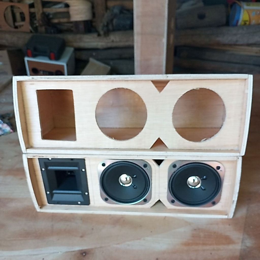 Box speaker column 4 inch dobel plus tweeter ax 65