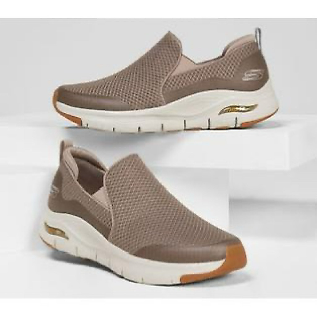 Skechers arch fit banlin Sepatu slip on pria training