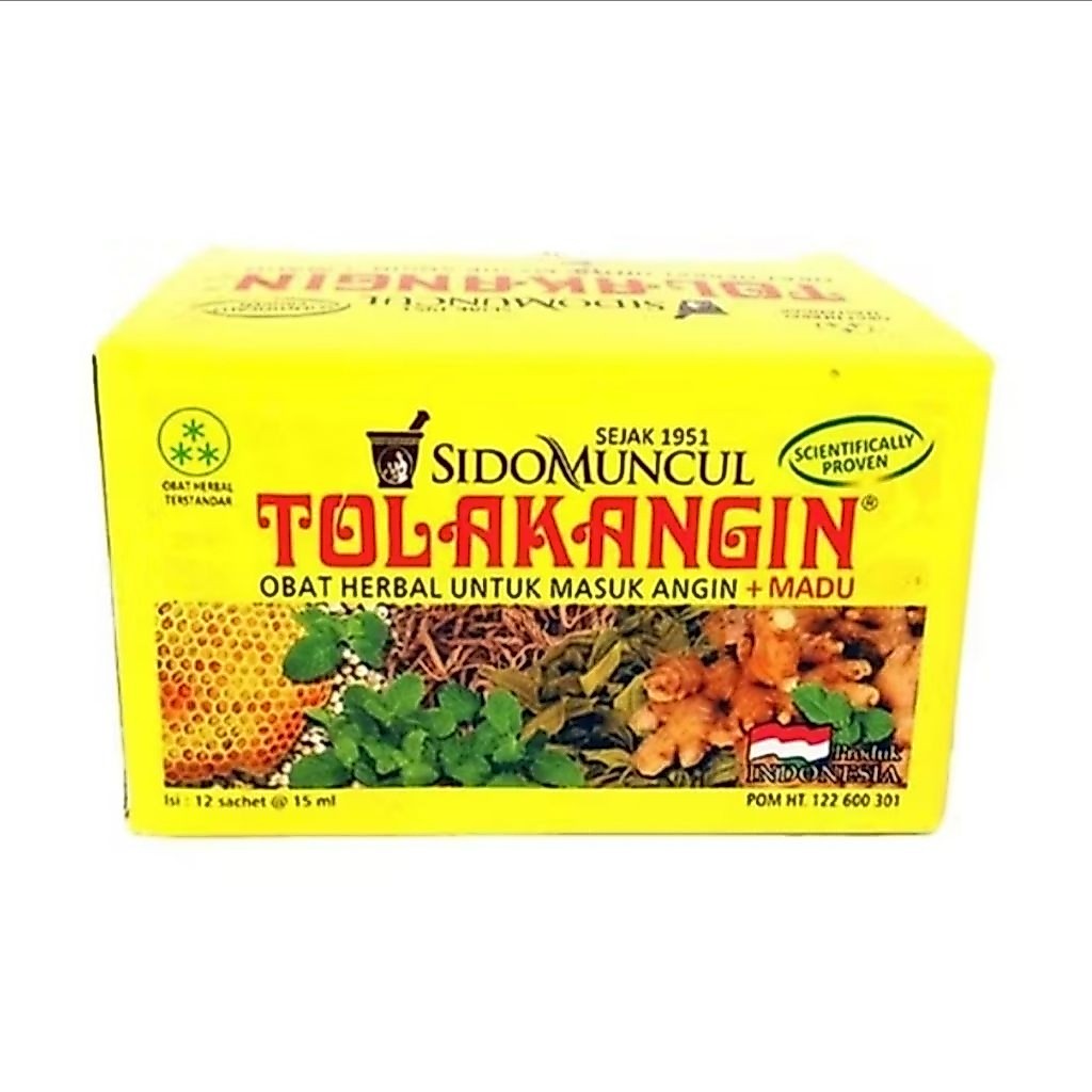 TOLAK ANGIN CAIR ISI 12 SACHET 15ml -herbal untuk masuk angin