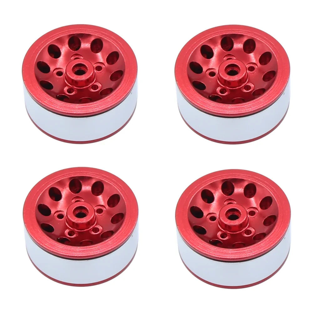 Velg Hub Roda Beadlock Logam dengan Ban untuk 1/16 WPL C14 C24 B14 B24 B16 1/12 MN78 MN99S MND90 MN3