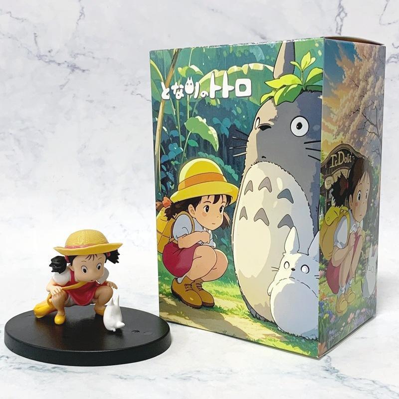 Action Figure MY NEIGHBOR TOTORO : MEI KUSAKABE Miniatur Pajangan Mobil Topper Kue Mainan Toy Anime