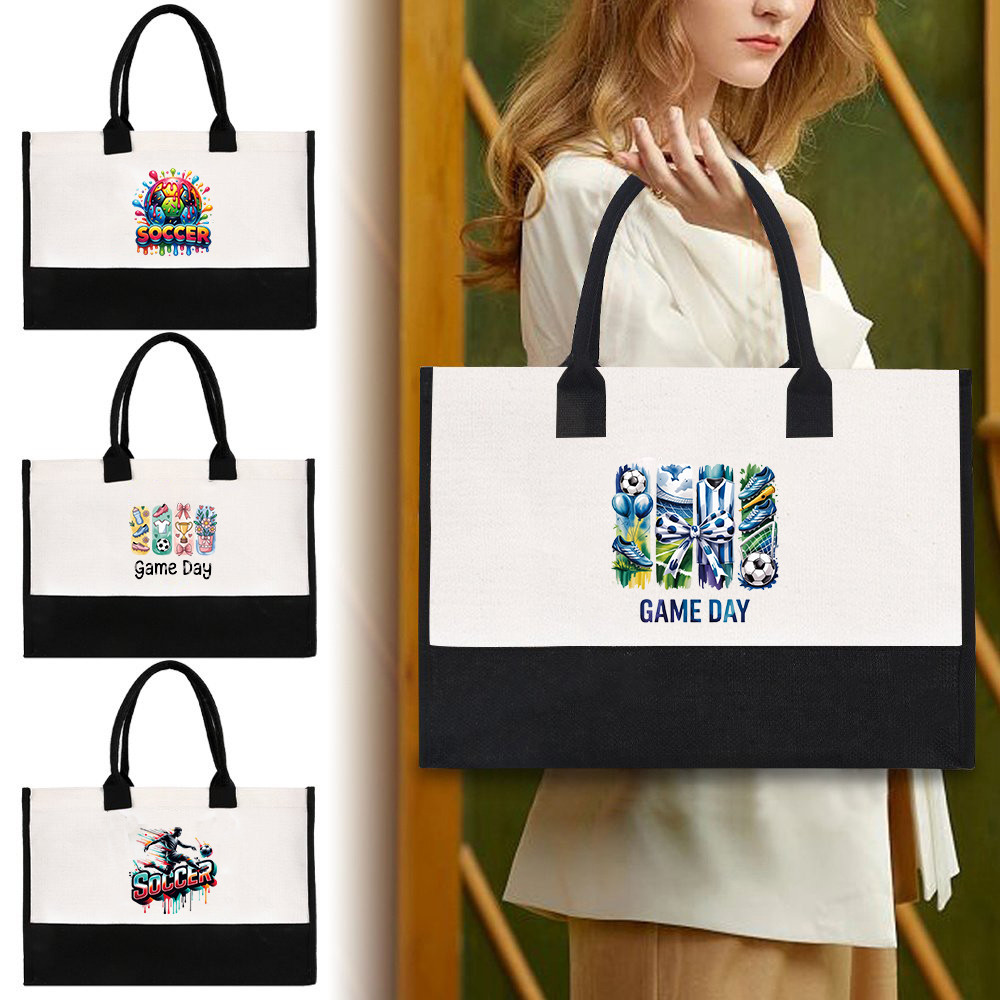 Canvas Woven Bag / Shopping Woven Bag / Gift Bag / Tote Bag / Food Delivery Bag / Go Green Bag