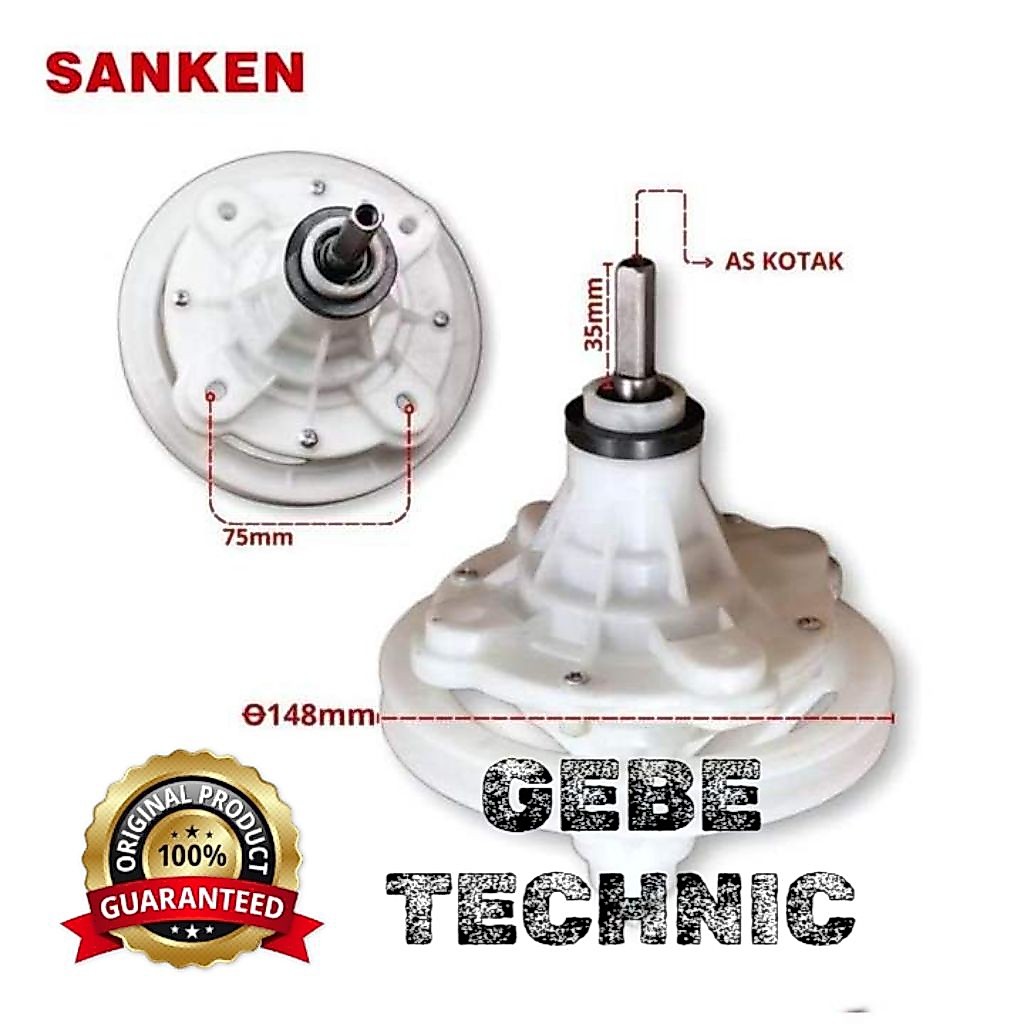 GEARBOX MESIN CUCI SANKEN TW-8800 ETG GERBOK MESIN CUCI SANKEN 2 TABUNG