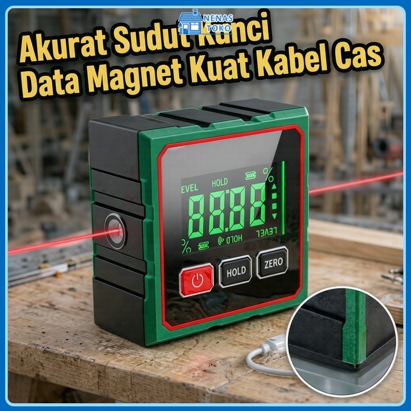 Laser Level Bangunan Waterpass Digital Multifungsi Laser Siku Pasang Keramik Akurat Type C