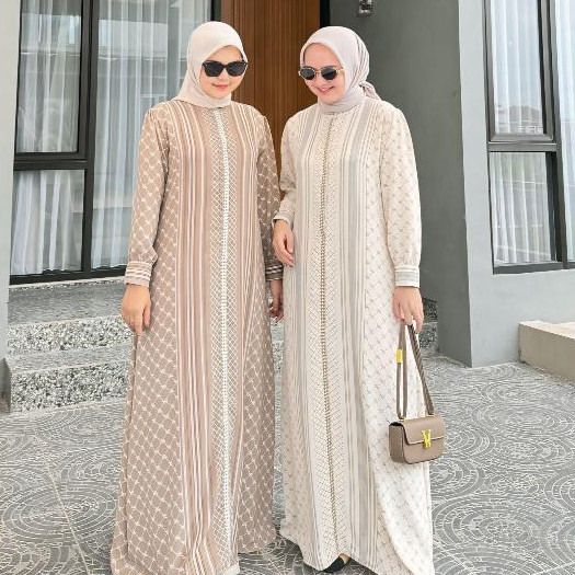 LS - Gamis Inara Motif Bonita Premium Gamis