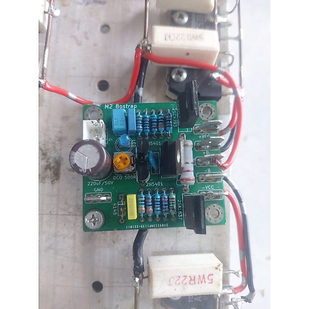 kit power jadi pakai tr final c5198  6 set hs 20cm driver pcb dobel layer m2 bostrap bekas masih nor