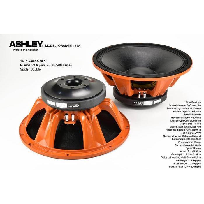 SPEAKER COMPONENT ASHLEY ORANGE 154A ORANG154A ORIGINAL