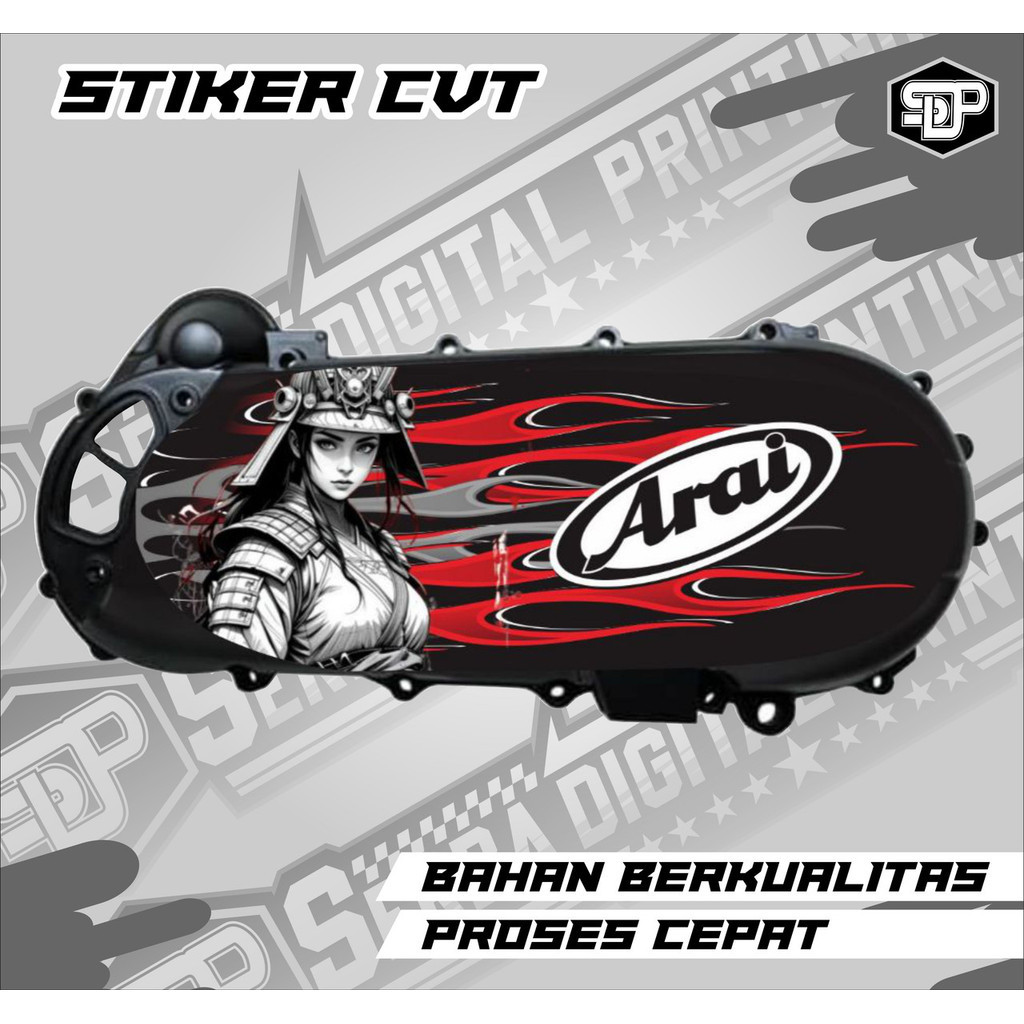 Stiker Cover CVT Motor Matic Modifikasi Beat Vario Aerox Nmax PCX