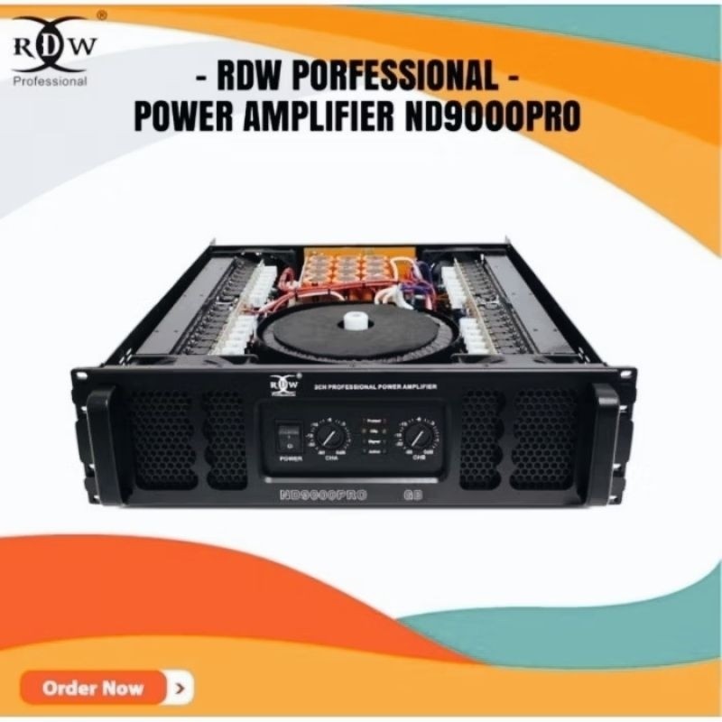 Power Amplifier RDW ND9000PRO Original | Power Besar | Sound System Lapangan