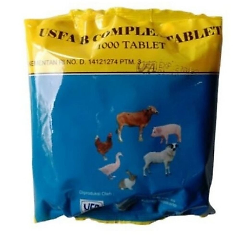 B complex usfa tablet vitamin ayam sapi kambing kelinci