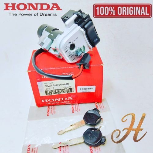 ORIGINAL AHM KUNCI KONTAK SET HONDA K16 GARANSI SCOOPY FI,SCOOPY FI ESP,VELG 14 100% ASLI ORIGINAL H