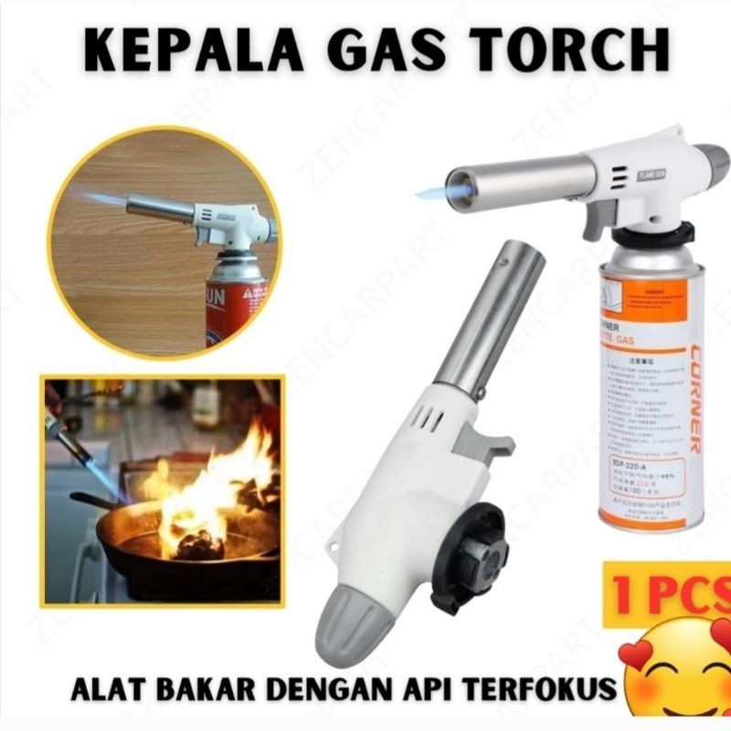 KEPALA GAS TORCH PUTIH BB 162 / HITAM  BB 191 FLAME GUN