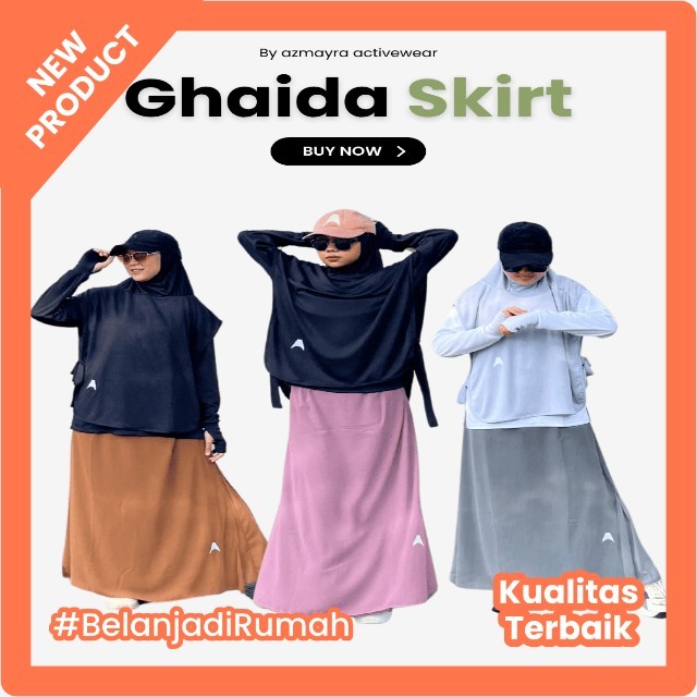 AZMAYRA Ghaida Skirt / Rok Celana Olahraga