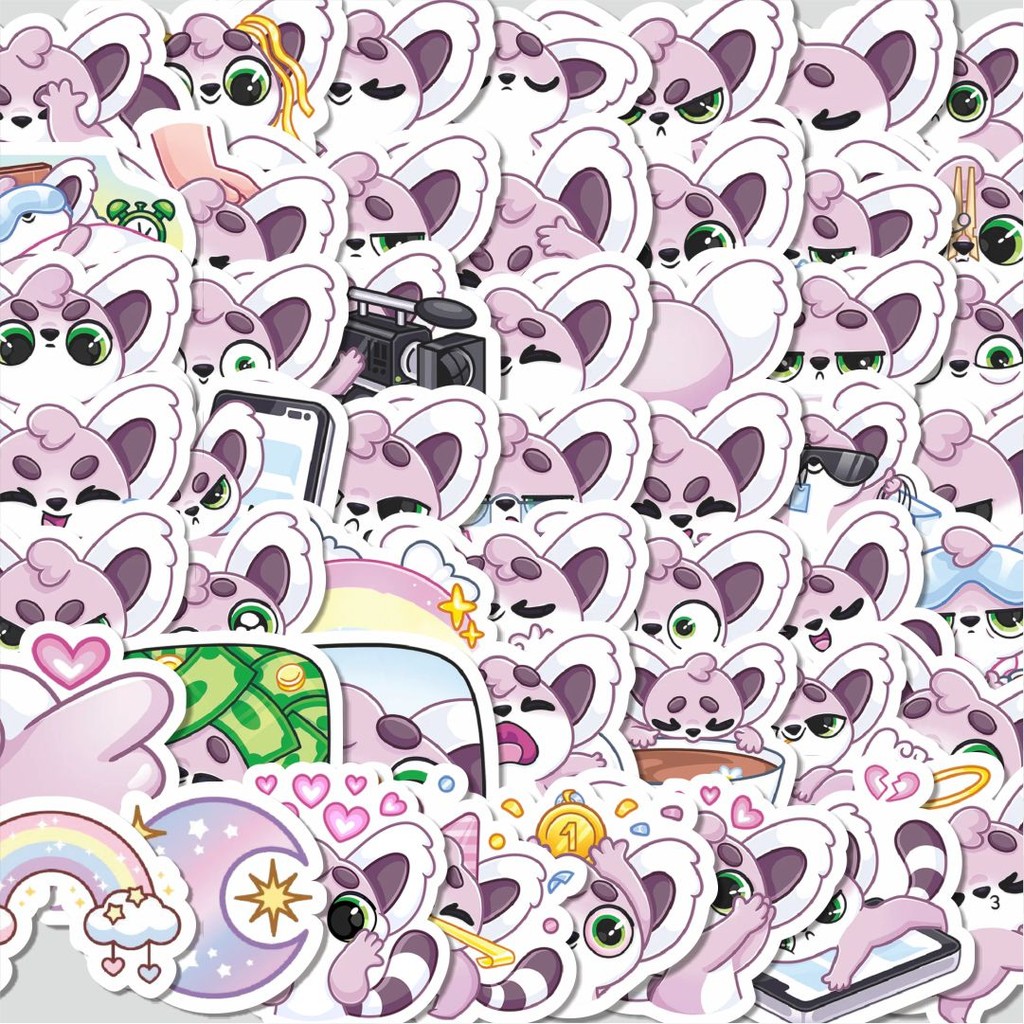 

Stiker Cutting Pack Stiker Kartun Funny Violet Lemmy Isi 100Pcs Series Aesthetic Lucu Keren Untuk Koper Bahan Vynil