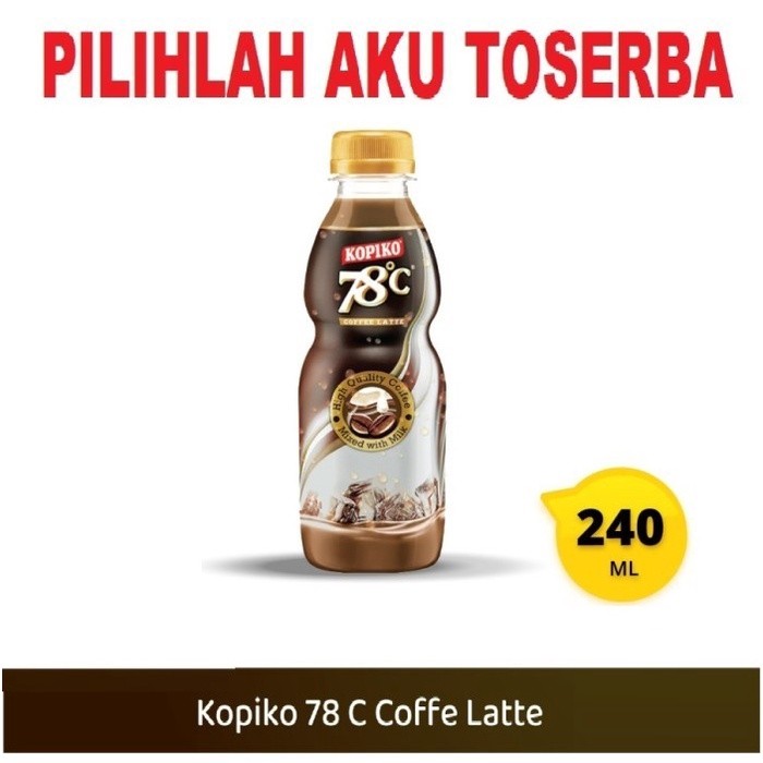 

JAMIN MURAH !!!KOPIKO 78 C Minuman Kopi Coffee Latte 240 ml - ( 1 DUS isi 12 )(BISA LANGSUNG ORDER)