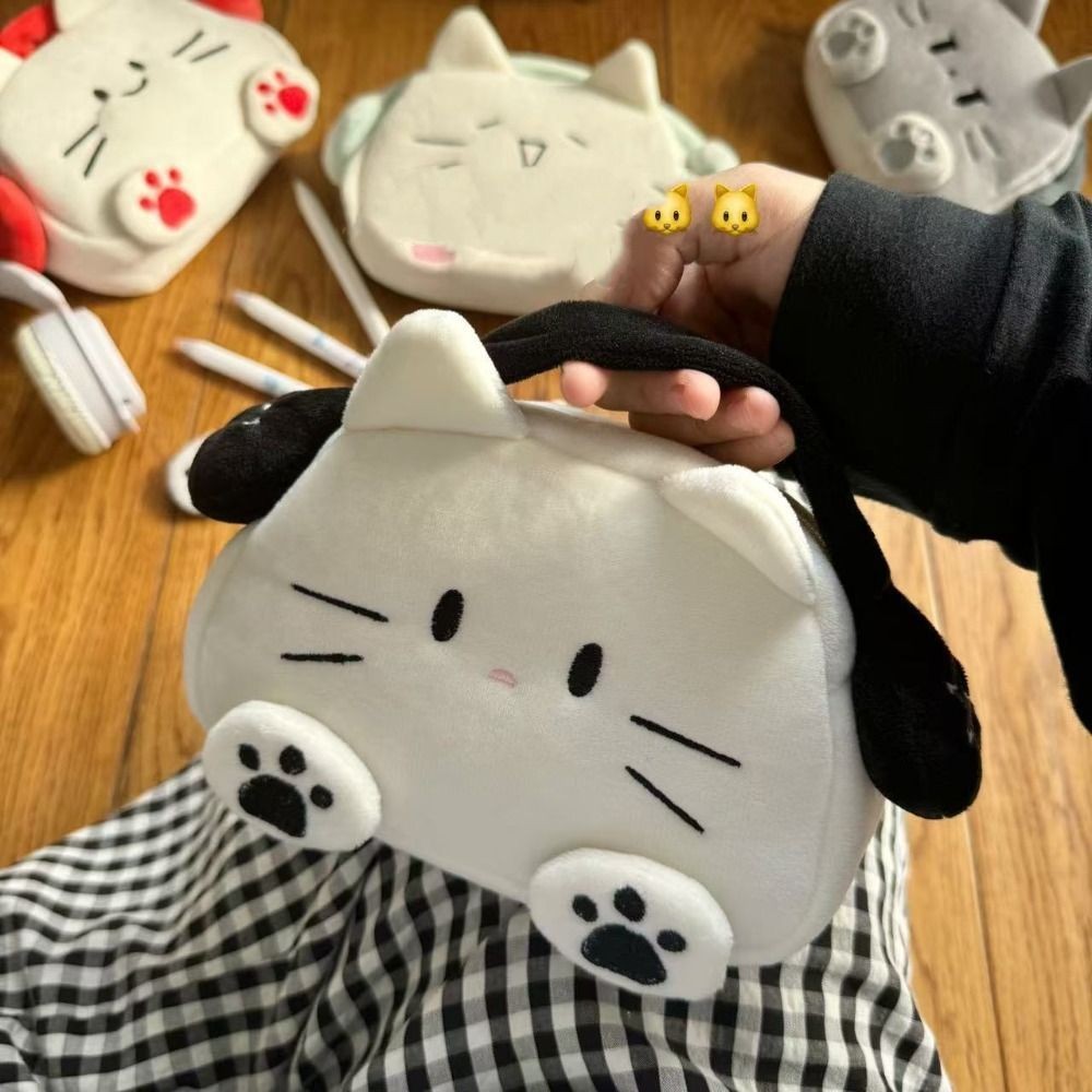 

Meja Organizer Cat Pencil Bag Pen Pouch Animal Zipper Kapasitas Besar Pensil Mewah Kasus Kartun Transparan Cat Makeup Bag Perlengkapan Sekolah