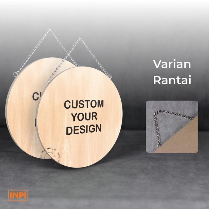 

Sign Custom Request Logo Tulisan Gambar Desain Motif Latar Kayu / Motif Latar Lainnya - INPI HOUSE - Rantai 2 sisi, 15cm