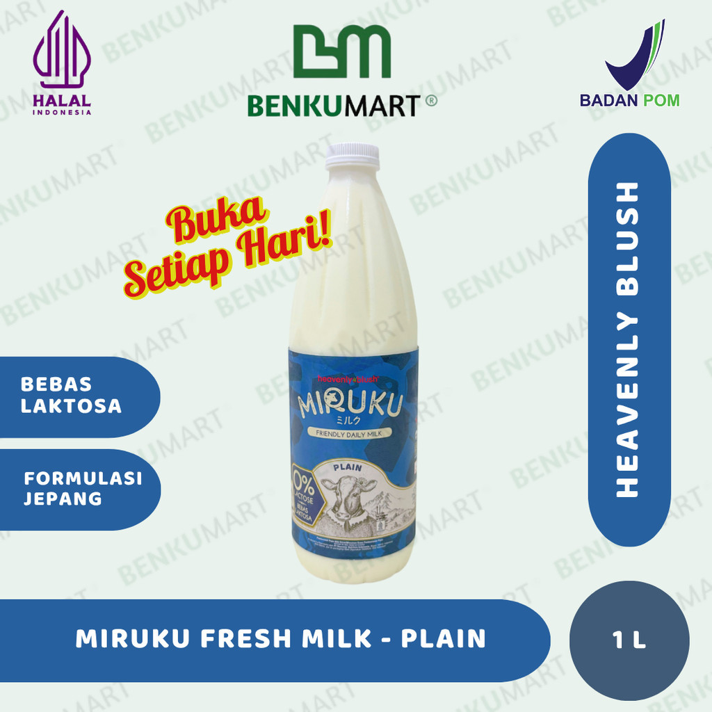 

New Miruku Fresh Milk 1 Liter | Heavenly Blush | Susu Segar Bebas Laktosa | Lactose Free 1LPremium