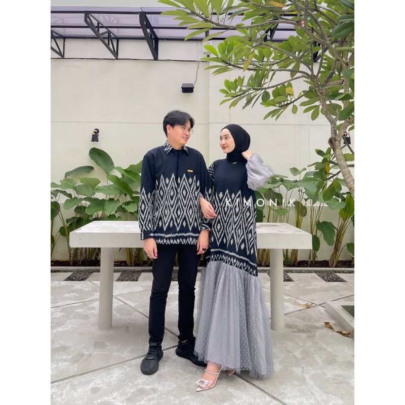 KIMONIK BAJU TENUN COUPLE RAYYA RAVEN