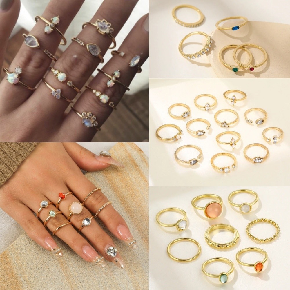 Cincin Batu Permata, Cincin Berlian, Cincin Emas, Set Cincin, Cincin Wanita.
