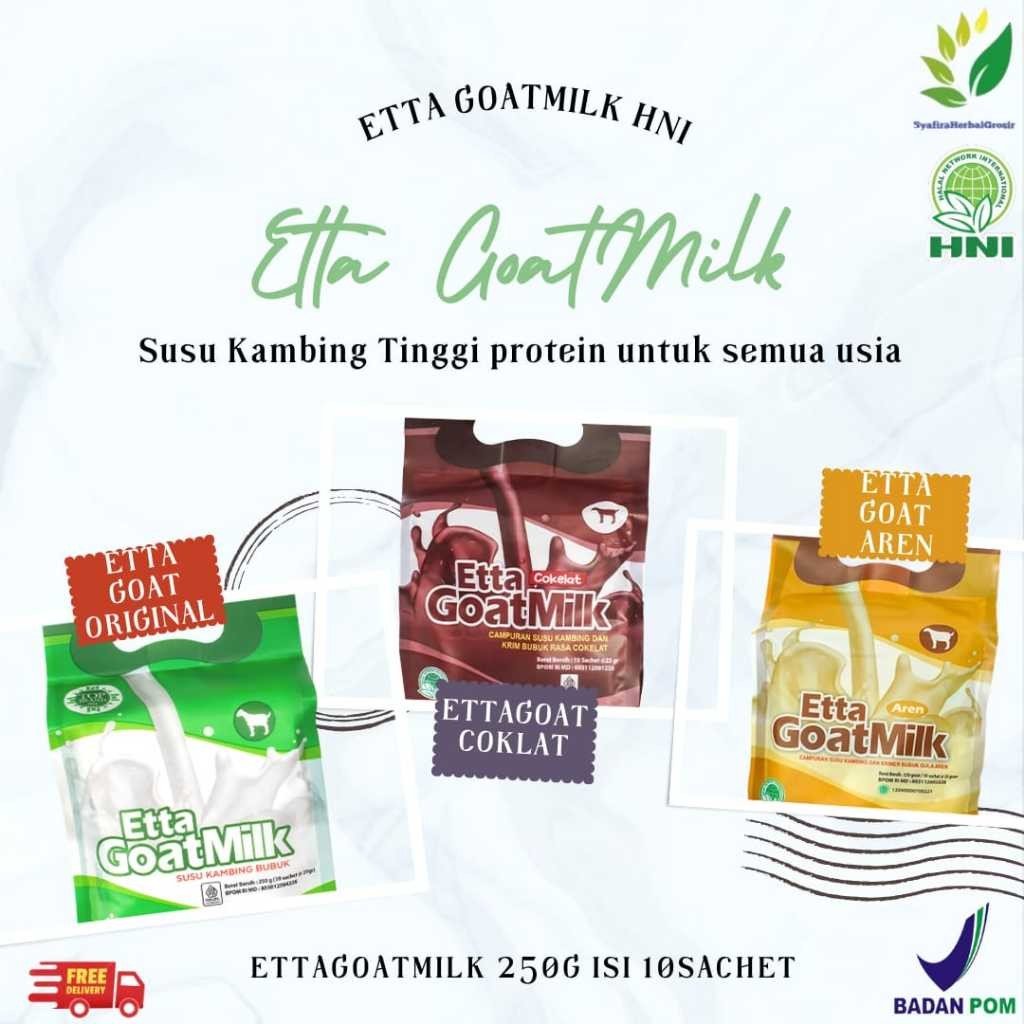 

Susu Kambing ETTAGOATMILK HNI Original - Gula Aren - Coklat isi 10sachet