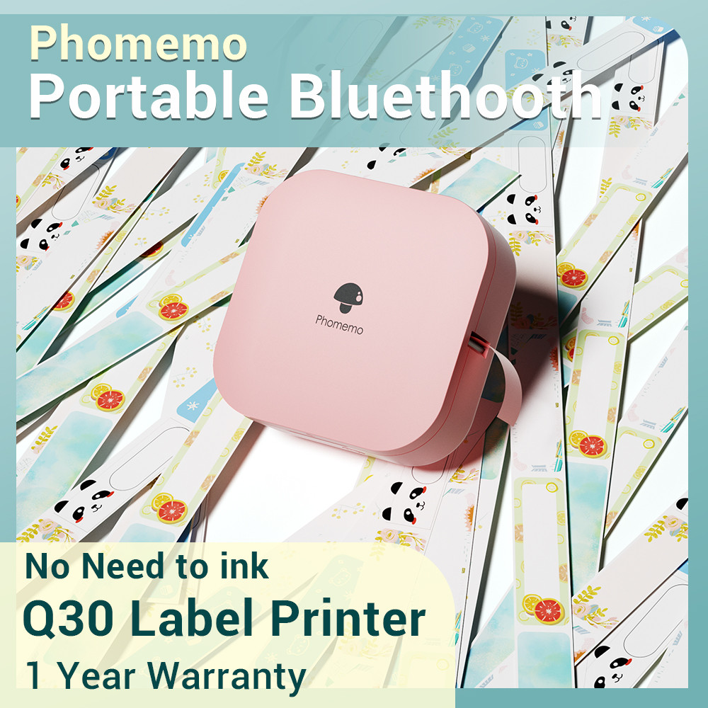 

Phomemo Q30 Paper Sticker Wireless Label Printer Pocket Handheld Printer Thermal Price Label Sticker Marker Home Office Use