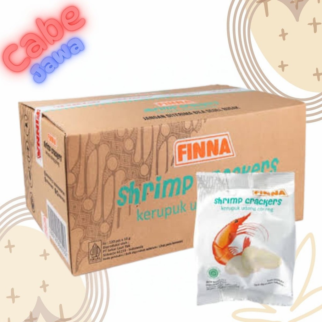 

Kerupuk Finna Udang Bawang Shrimp Cracker 120 x 10gr