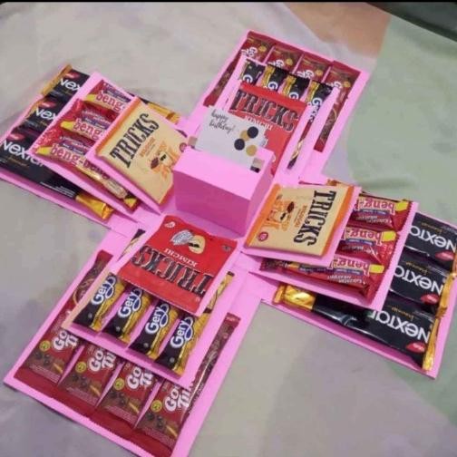 

Exploison Box Kotak Snack Kejutan Kotak Hadiah Kado Suprise Box Snack 4 Tingkat Uang Tarik - 4 Tk Lengkap