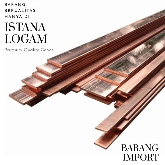 Plat Tembaga Busbar ukuran 6mm X 40mm X 500mm /Tembaga Busbar Import