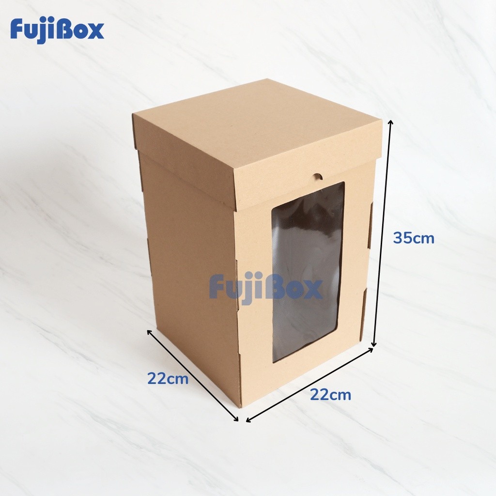 

( 5 Pcs ) KOTAK BOX DUS KUE TART TINGGI 22 x 22 x 35