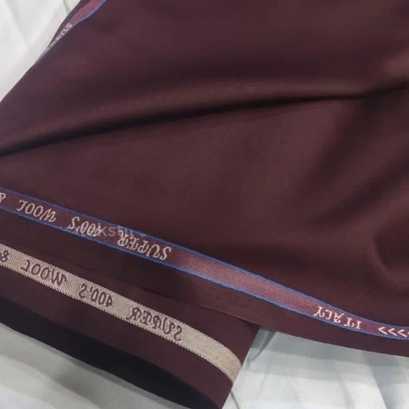 Kain Eclipse Merah Maroon Doff Bahan Setelan Jas,Celana,Rok,Blazer