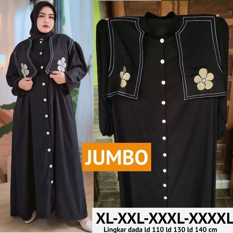 [UC] PROMO Gamis Big Size XXL XXXL XXXL Polo Linen Premium lk-2