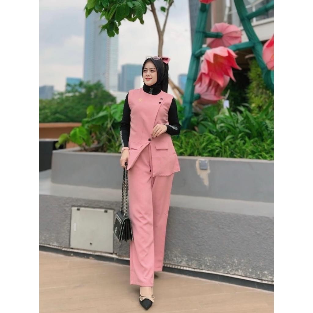 XERFARTZ Ella Trendy Setelan Celana 2 in one Haruka