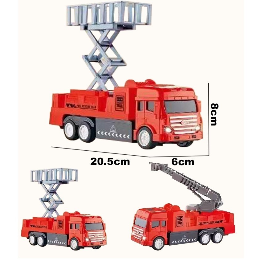 NEW  Mainan Anak RC URBAN TRUCK FIRE RESCUE 833-49 Mainan Truck RC Mobil Pemadam Remote Control Main