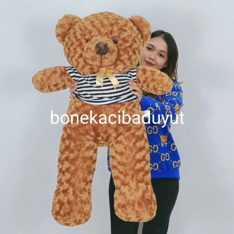 

Boneka Beruang Teddybear Besar 80cm Bahan SNAIL Mawar Lembut Berkualitas