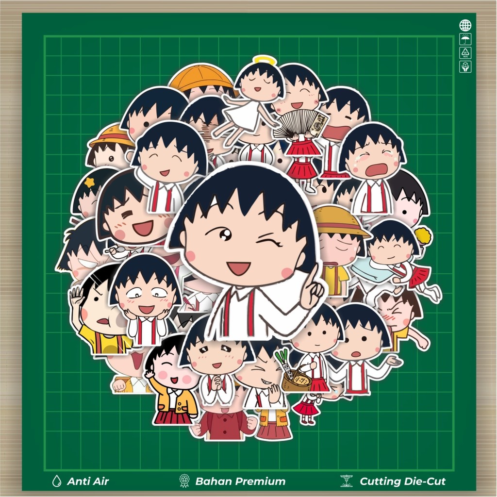 

HOT 50 PCS STIKER Stiker Kartun Chibi Maruko Chan Stiker Fashion Cars Decal Dingin Kartu Album Custom Vinyl Anti Air- Sticker Aesthetic Buku Journal Koper Casing HP Tablet Laptop Helm Motor Botol Minum