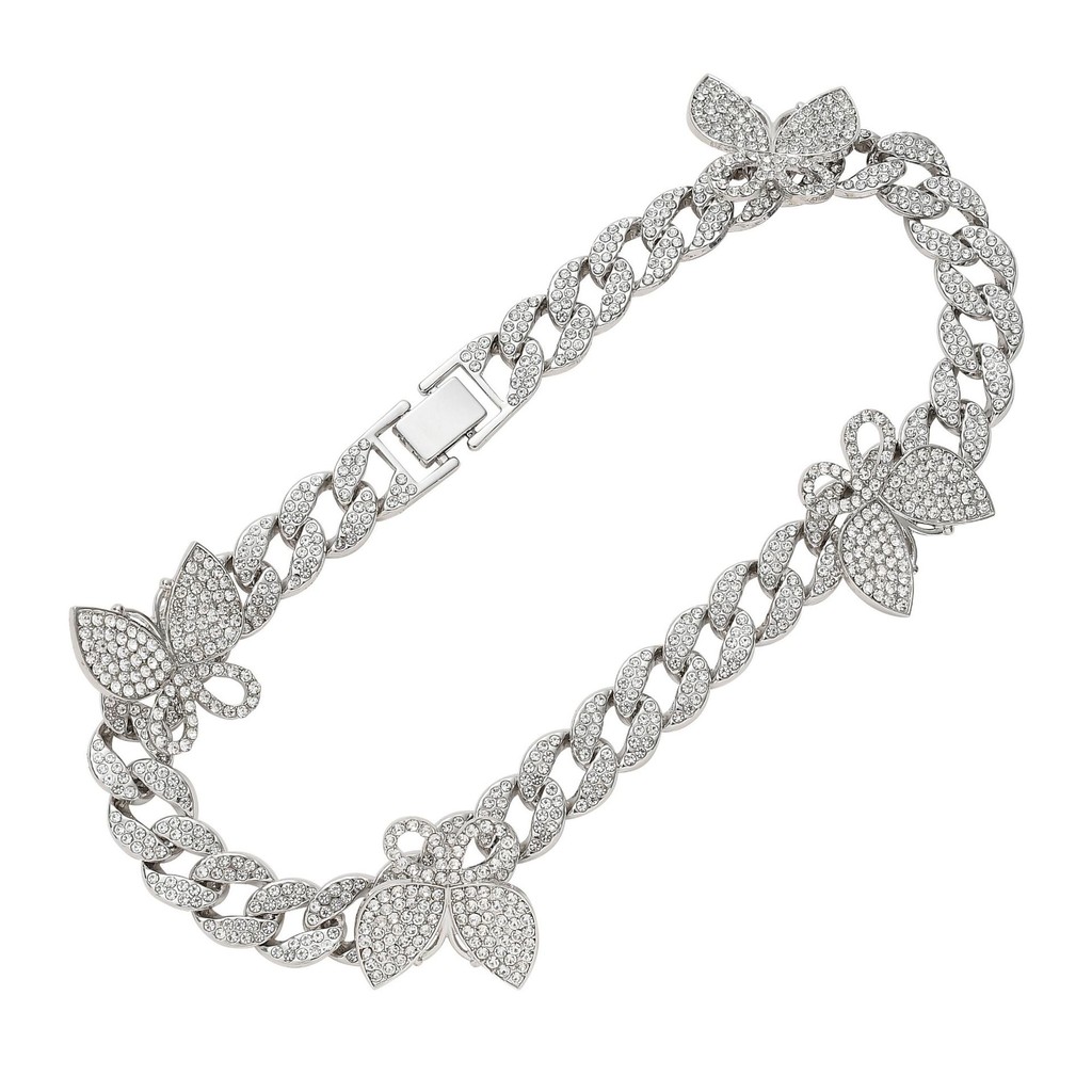 Kalung hip hop kupu-kupu, kalung perhiasan hip hop