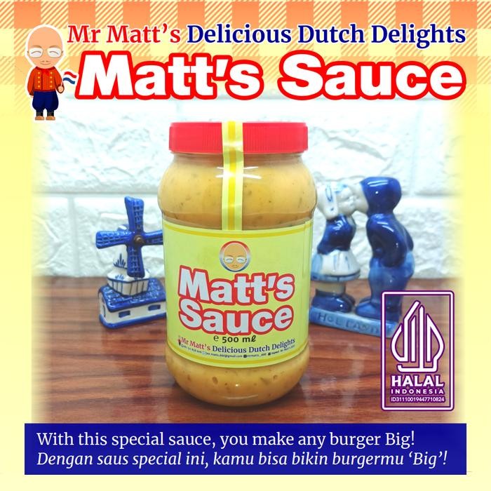 

Matt's Sauce for burgers: your own Big Matt! (jar 500ml)
