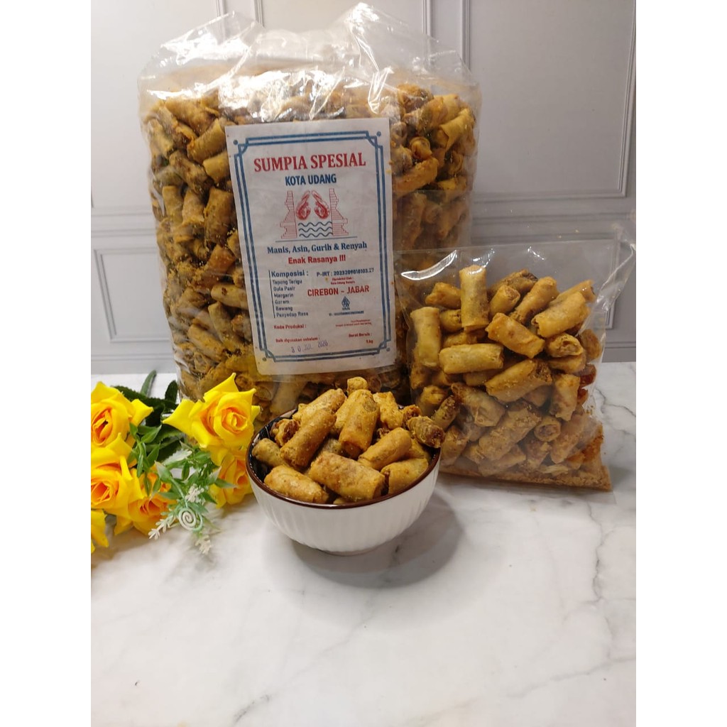 

Sumpia udang 1kg gurih isi udang premium